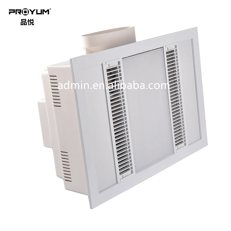 Multifunctional Halogen Ceiling Installation Bathroom Heater Lamp With Dual Led Panel Lighting And Ventilation