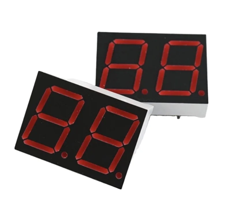 red white 0.32 inch 2 digit 7 segment led display supplier