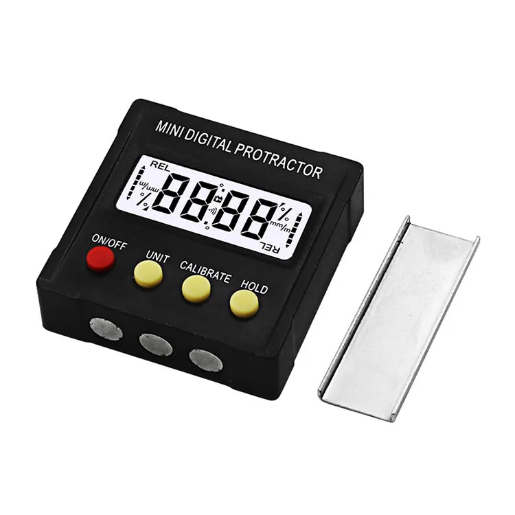 Mini Digital Protractor Inclinometer Electronic Level Box Magnetic Base