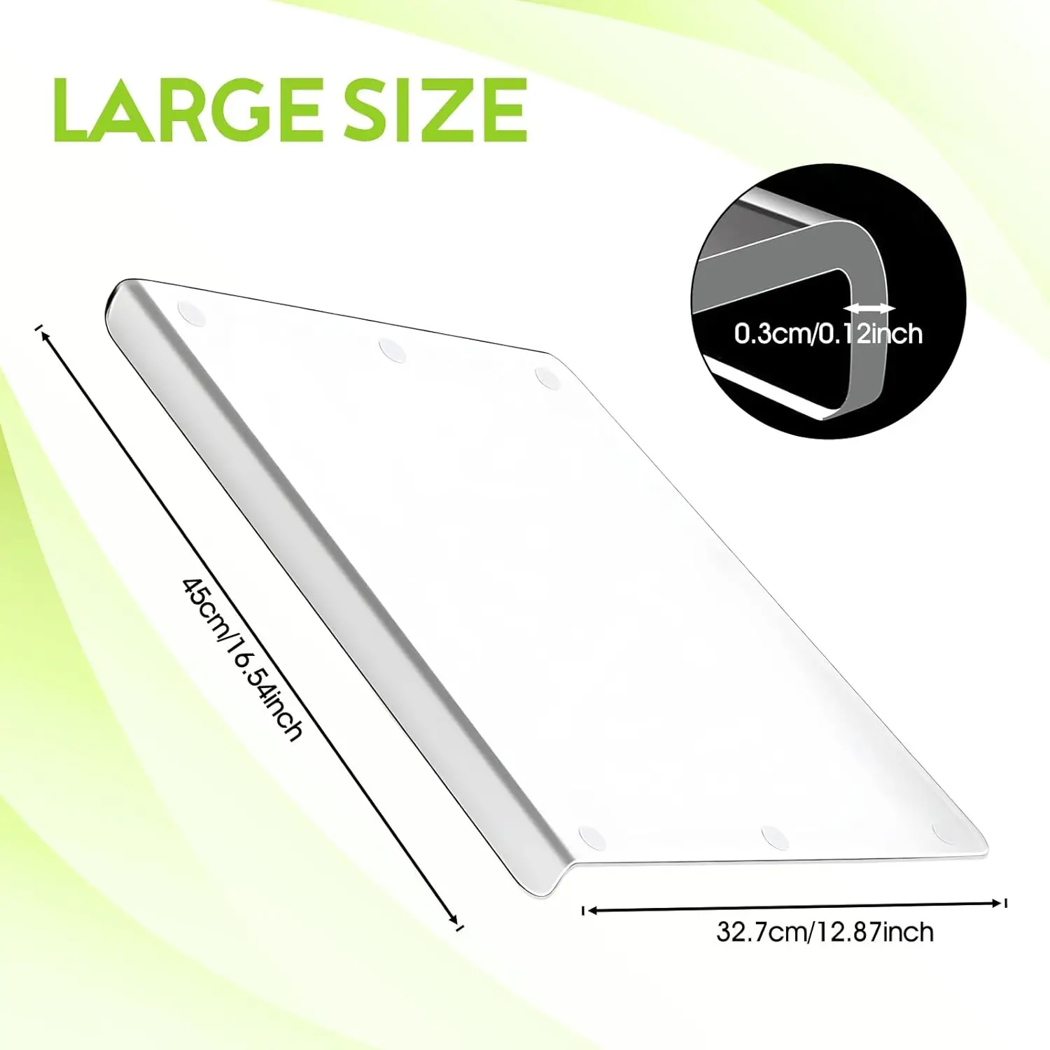 Rectangle Food Cutting Board Acrylic Transparent Vegetable Chopping Board Non-stick Non-slip Easy To Clean Kitchen Accessories