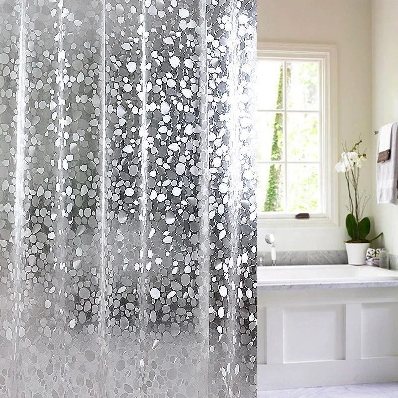 Thickened waterproof clear bathroom Shower Curtain Liner 72 x 72 PEVA Heavy Duty waterproof Shower Curtain liner