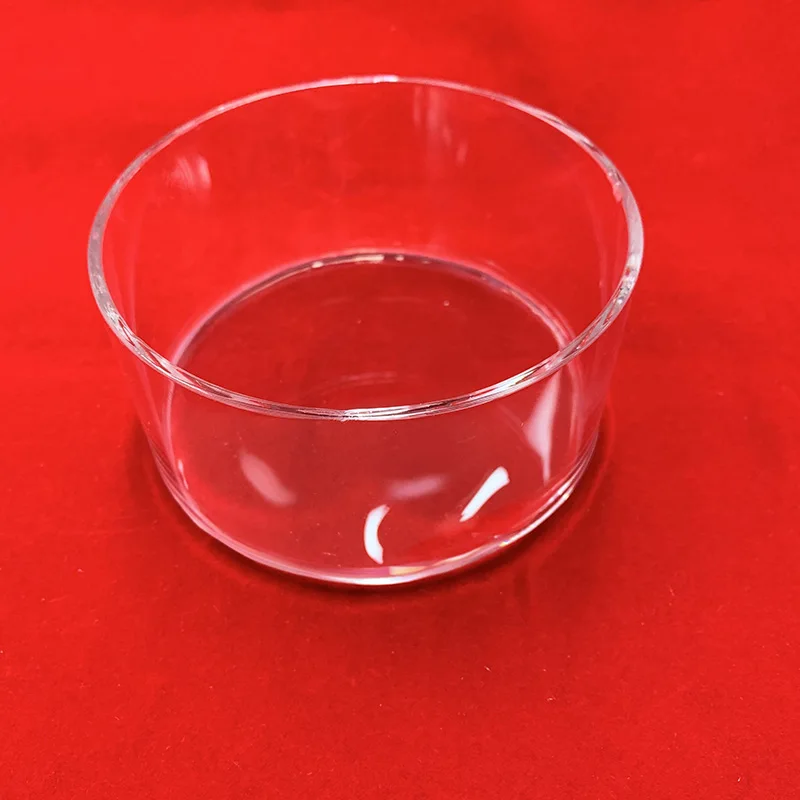 heat resistance Transparent Fused Silica Corrosion-resistant cylinder crucible Quartz Glass Crucible For Lab Quartz Petri Dish