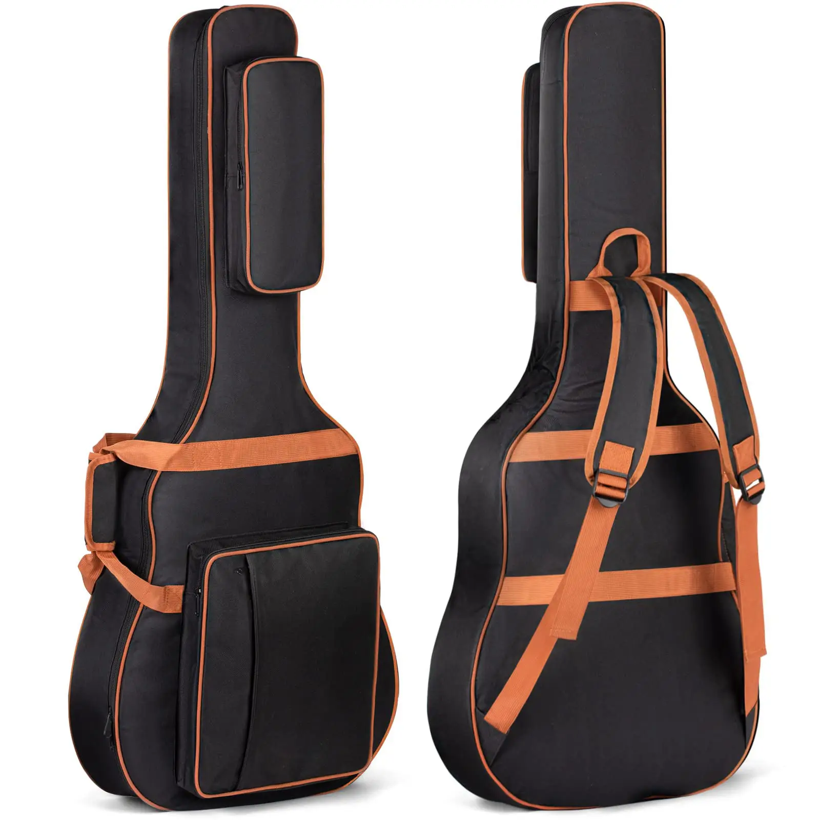 Custom Logo Electric Guitar Case Oxford Musical Instrument Box Waterproof Folk Ukulele Backpack Portable Acoustic Guitar Gig Bag