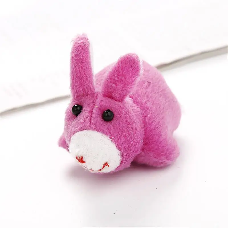 Jiefan Factory direct cross-border supplies toy plush mouse pet Clockwork vibration fun self hi toys