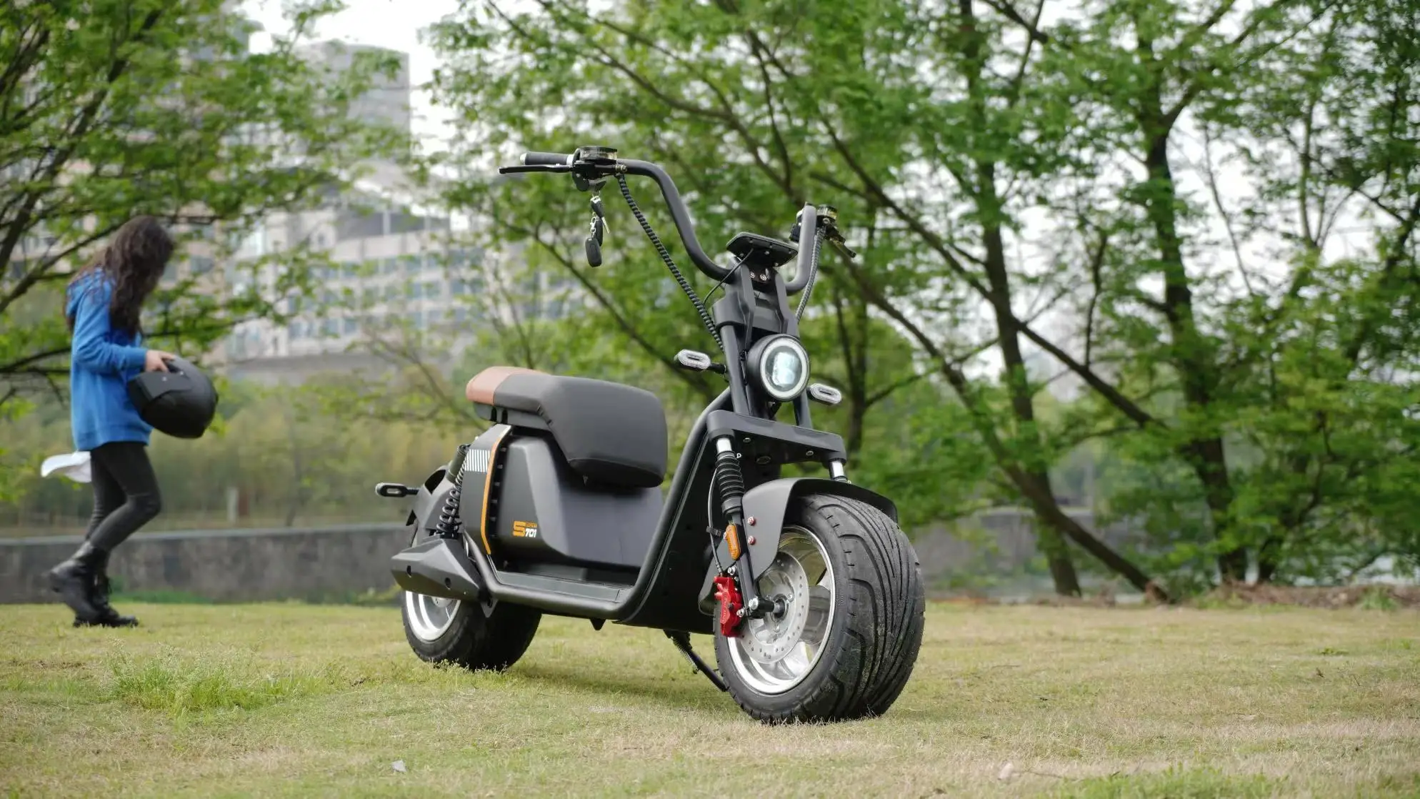 Новый EEC Sport 701 3000 Вт толстые шины Citycoco электрический скутер самобалансирующийся ЕС склад