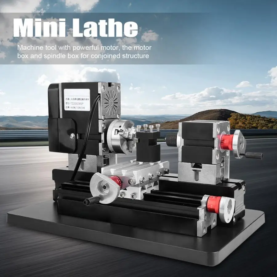 5A 60W 100-240V CNC мини металлический токарный станок для DIY деревообрабатывающий с ЧПУ переменной скоростью фрезерные станки высокого качества цифровой 12000