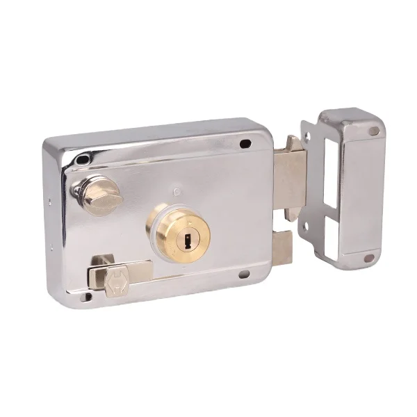 Dedicated keys opened the door pin tumbler cylinder rim night latch stainless steel rim lock