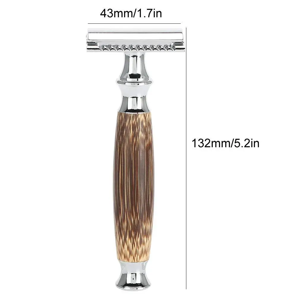 High Quality Classic Handmade Custom Logo Natural Eco Friendly Bamboo Safety Razor Handle for Birthday Gift