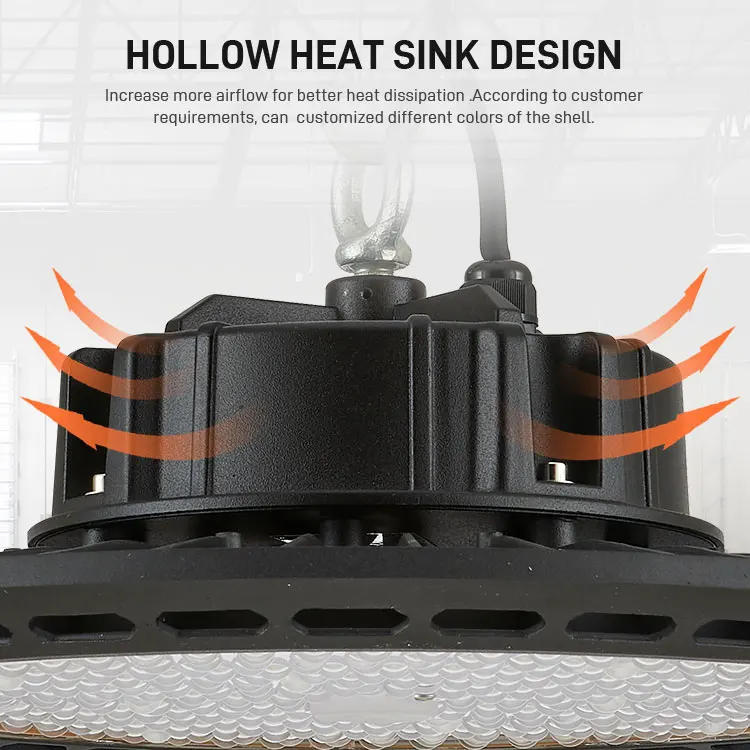 Industrial Warehouse Lamp SMD3030 50W Waterproof Aluminum UFO High Bay Light