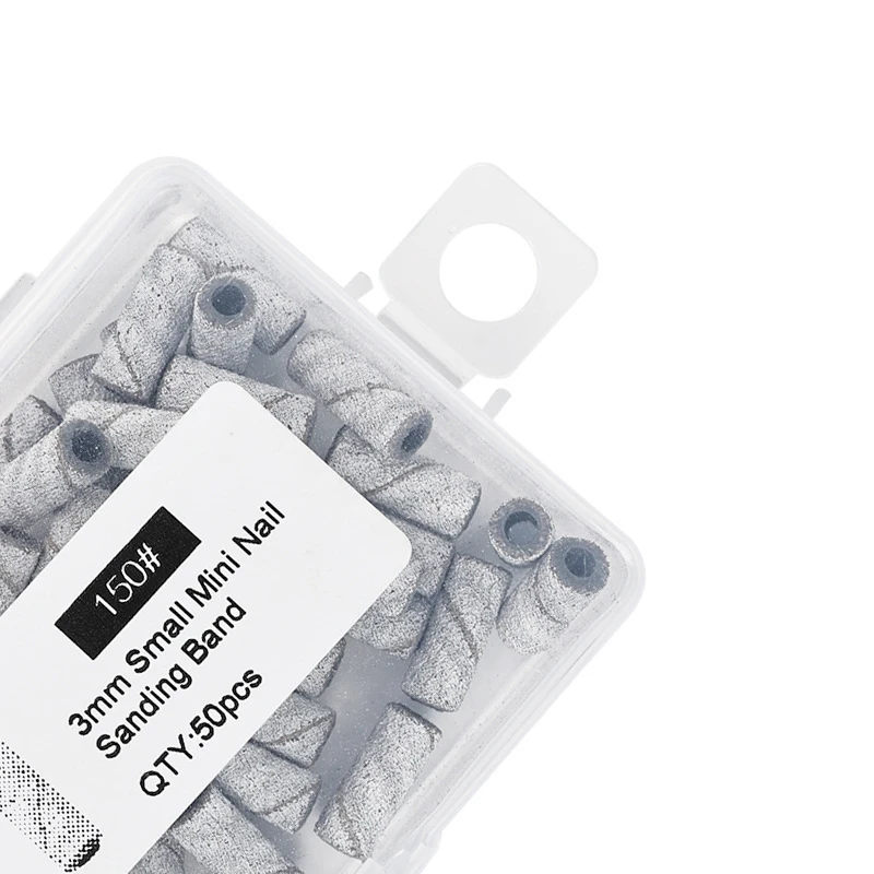 Mix Match 80# 240# Nail Drill Sanding Bands High Strength Wear-Resistant Sand Ring Electric Manicure Pedicure Set Wholesale Gel