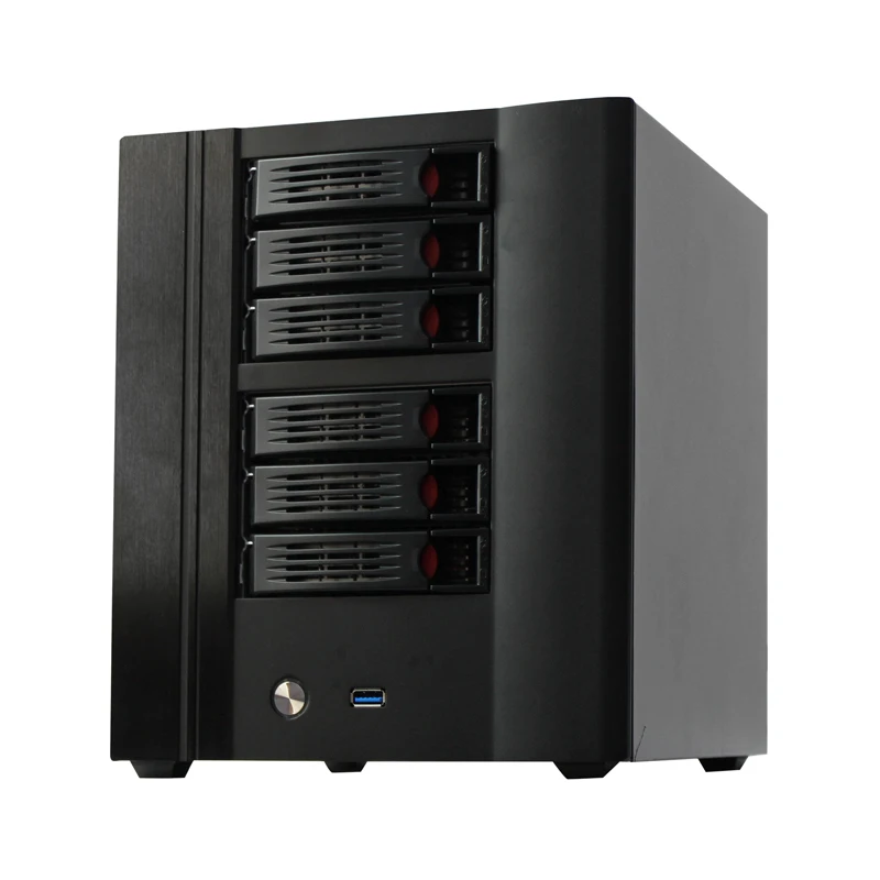 Hot Swap 6 Bays Hard Drive Nas case Server case Barebone System Including Ram, Cpu, Ssd