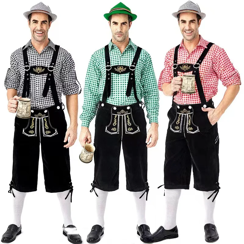 Mens German Bavarian Oktoberfest Costume Set for Dress Up Party and carnival costume