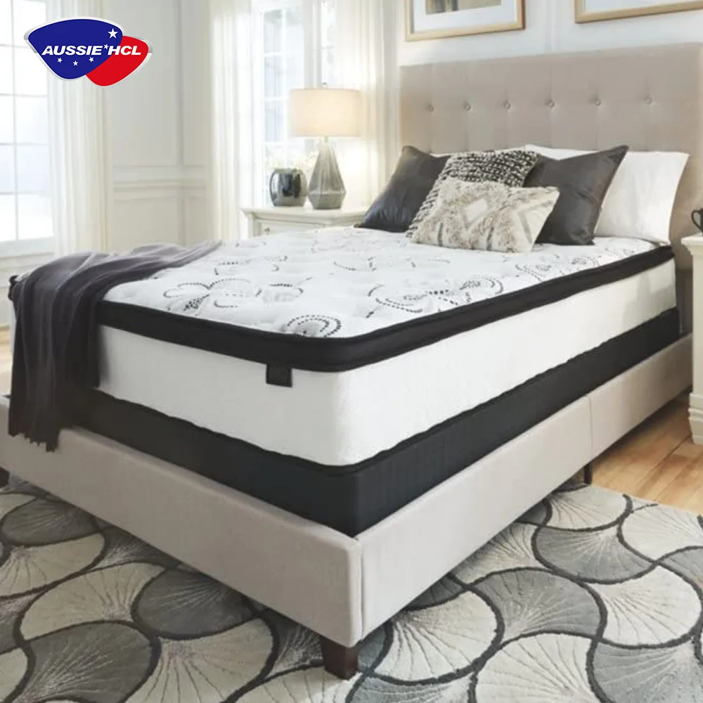 Hotel bed new xxxn mattress queen size sleep well memory foam filling compress roll package pocket spring mattress