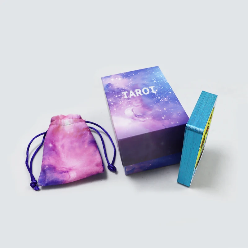 Custom Oracles Tarot Cards With Silver Gold Edges Printing Holographic Oracle Cards Decks With Rigid Box