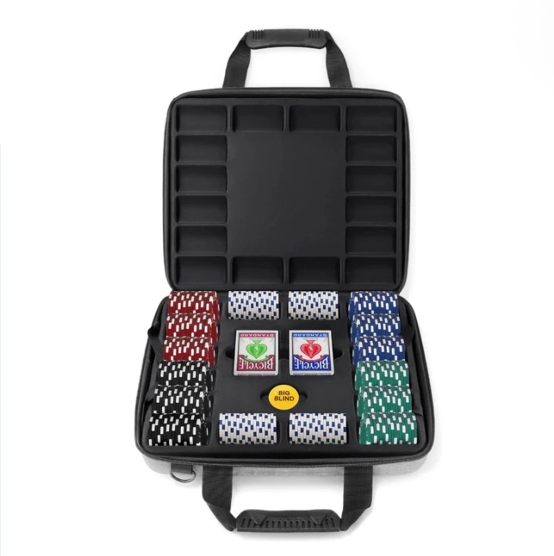 Premium 1000 Casino Poker Chip Set with EVA Material Custom Street Hot Show Case