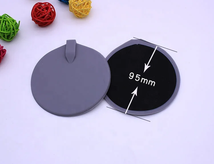 Physiotherapy pulse massager 95mm Round tens carbon Silicon rubber electrode pads for tens ems units