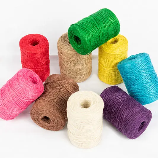 customized 100% natural eco-Friendly durable jute yarn jute decoration rope for sale