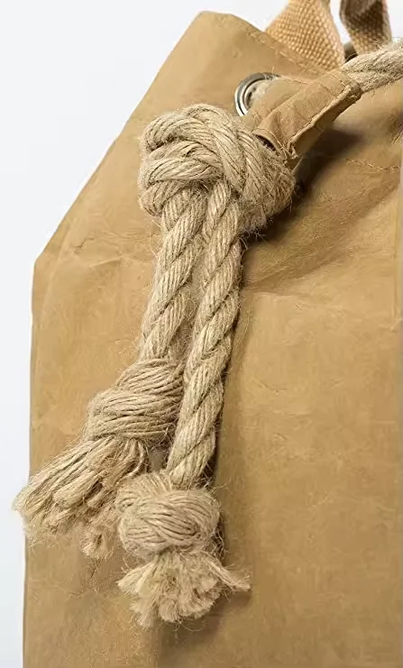 Washable Kraft Paper Backpack Drawstring Bag Waterproof Paper Daypack Large Compartment power rangers backpack Drawstring Bag