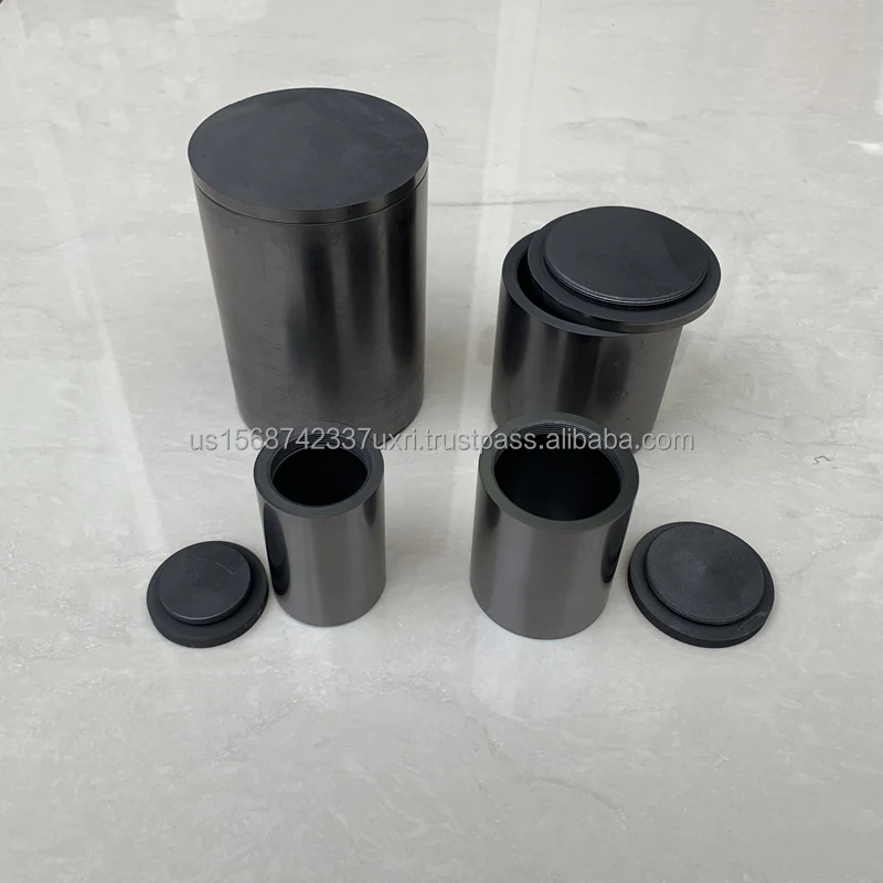 High Strength Artificial Raw Carbon Graphite Crucible For Casting