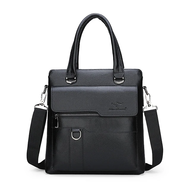 Новые стильные мужские сумки из натуральной кожи искусственная кожа с несколькими карманами, деловая Повседневная прилив сумка, сумка на плечо, сумка для работы мужская кожаная сумка