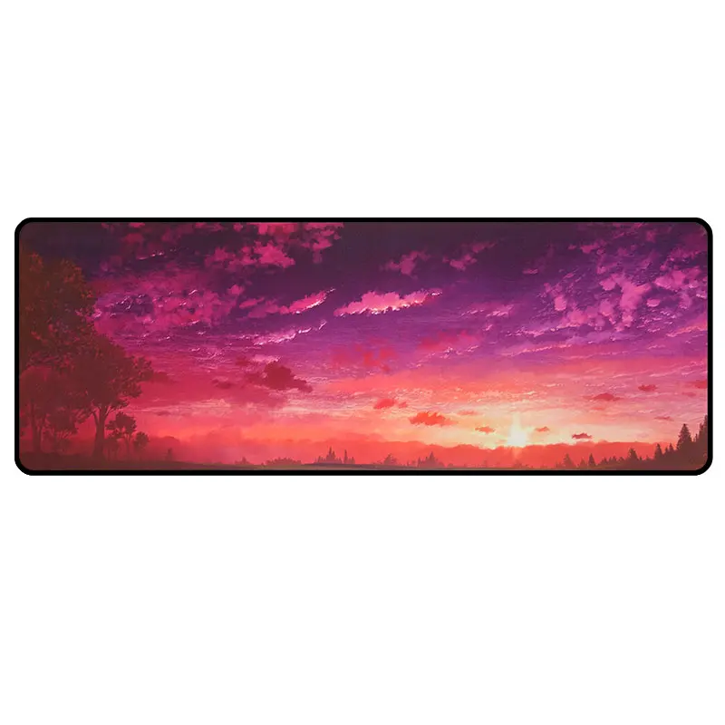 Wholesale High Quality Anti-slip Eco-friendly Comfortable Natural Rubber Keyboard Computer Mouse Pad Gamer