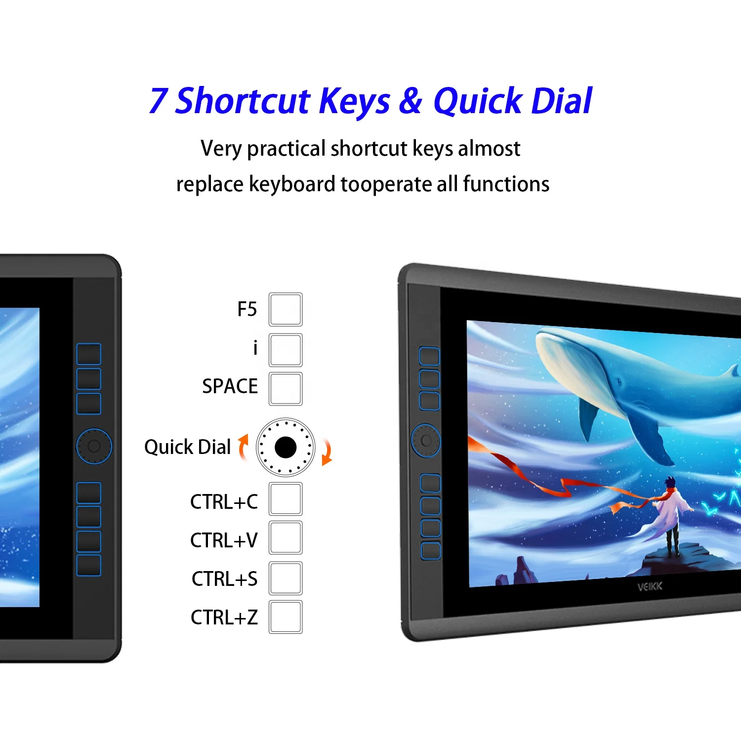 VK1560 Pro 15.6 Inch IPS Drawing Digital Pen Display for Artists On Sale