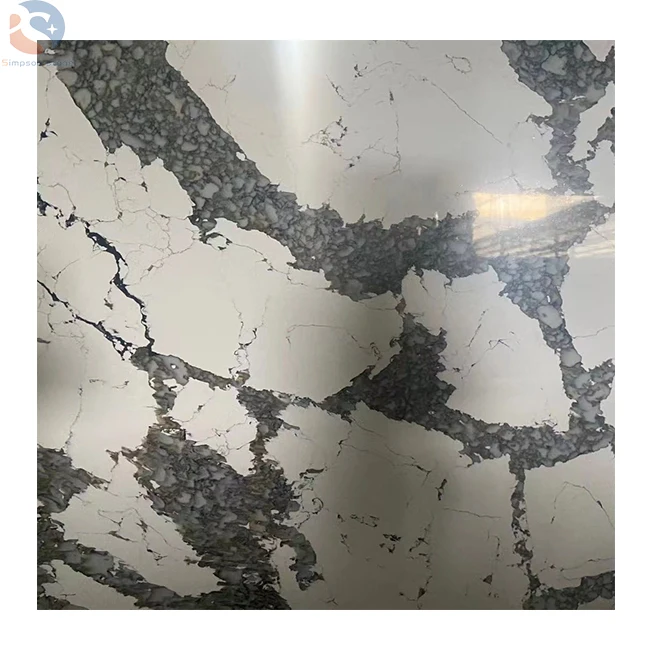 Top Quality Factory Price Kitchen Countertop Big Slab Calacatta Greek Quartz Tiles for Countertops Kitchen quartzite table top
