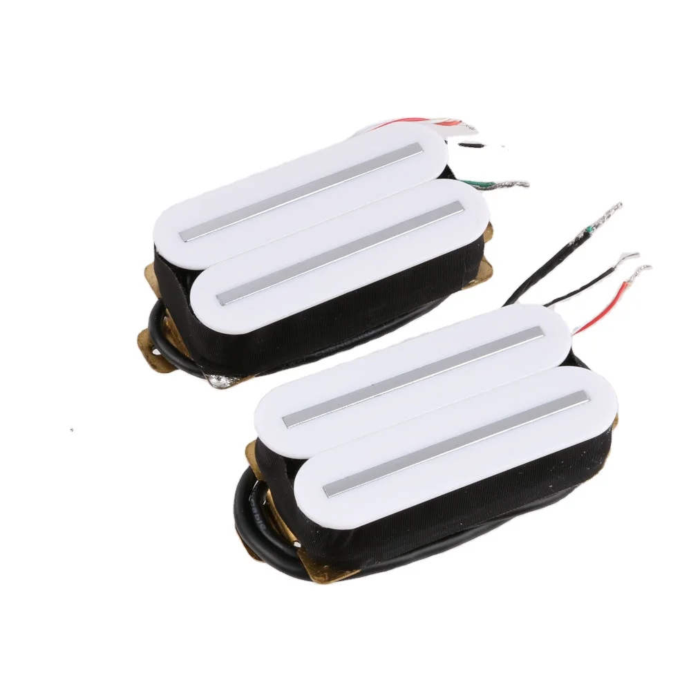 Electric Guitar Double piece of article 57 mm pickup style double coil pickups, high power, wide range forStrat GuitarH011-WH-CR