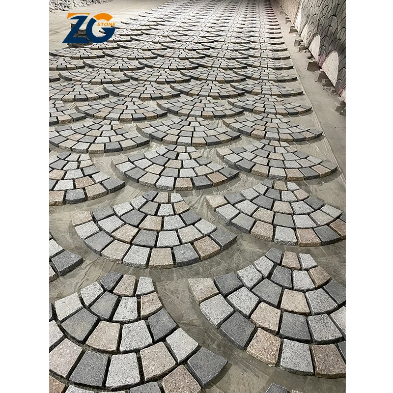 ZGSTONE Driveway Paving Tiles Slab Cladding Granite Slab Natural Stone Paving Tiles Garden Outdoor Landscaping Paver Stone