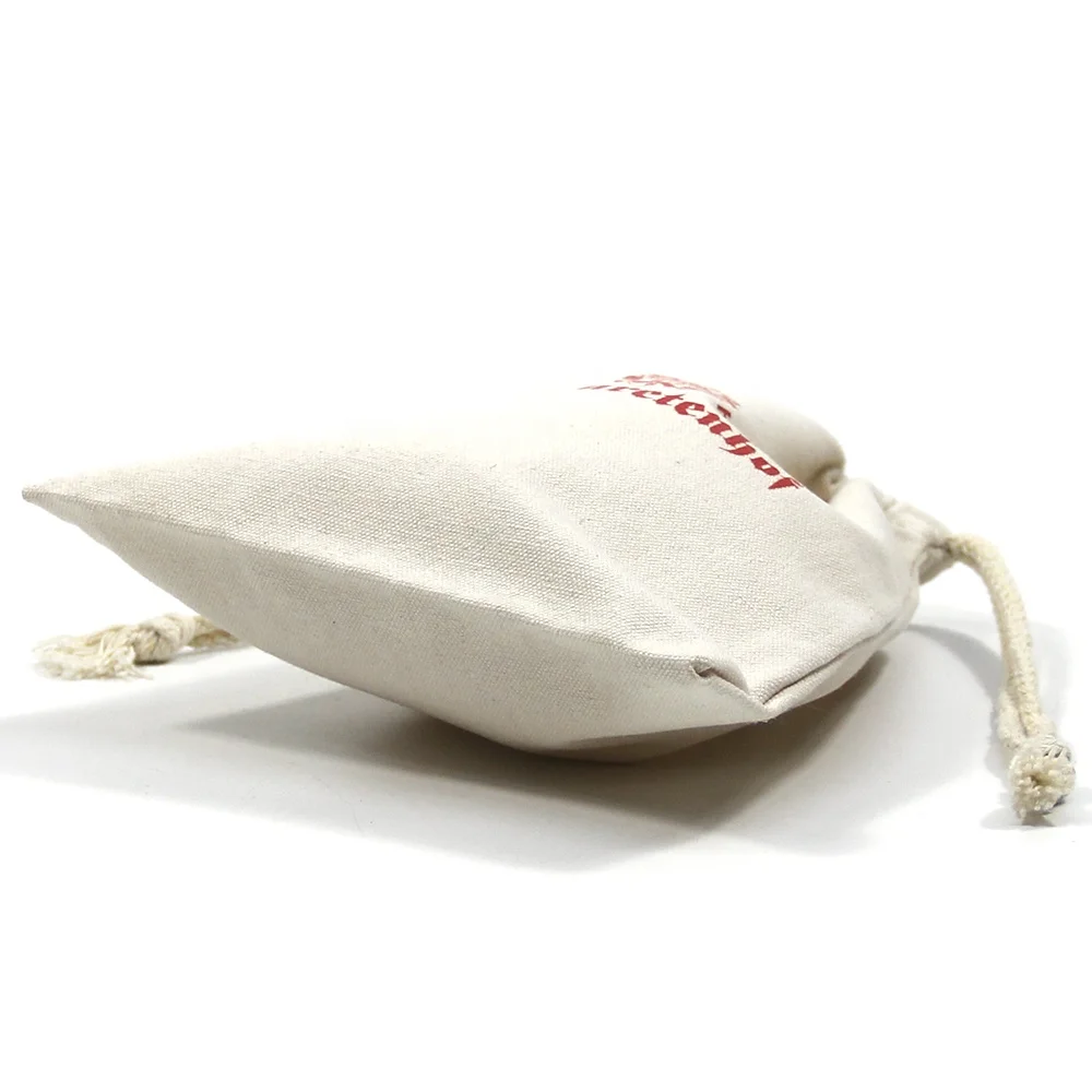 High Quality Custom biodegradable small canvas Double String Dust Bags hotel hair dryer cotton drawstring bag with logo