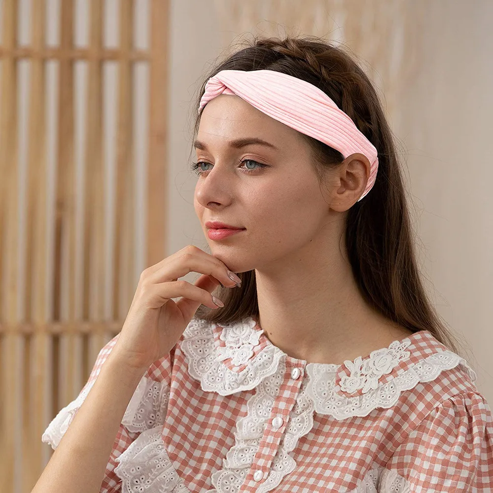 Headbands for women Boho Hair Bands Twisted Headband Cross Head wraps Bows Hair Accessories for Women and Girls