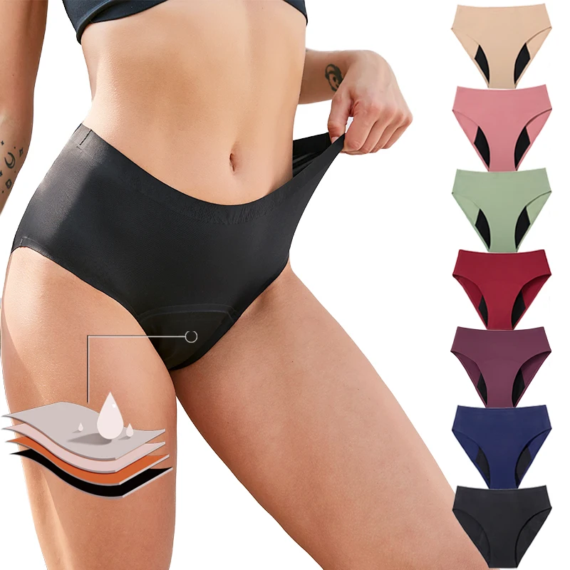 4 Layers Colorful Bragas Menstruales Super Absorbent Lining Leakproof Physiological Period Menstrual Panties Underwear