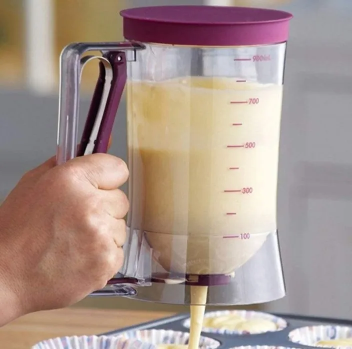 
Pancake Batter Dispenser Perfect Baking Tool for Cupcakes Waffles Muffin Mix Crepes Cake or Any Baked Goods Bakeware Maker 