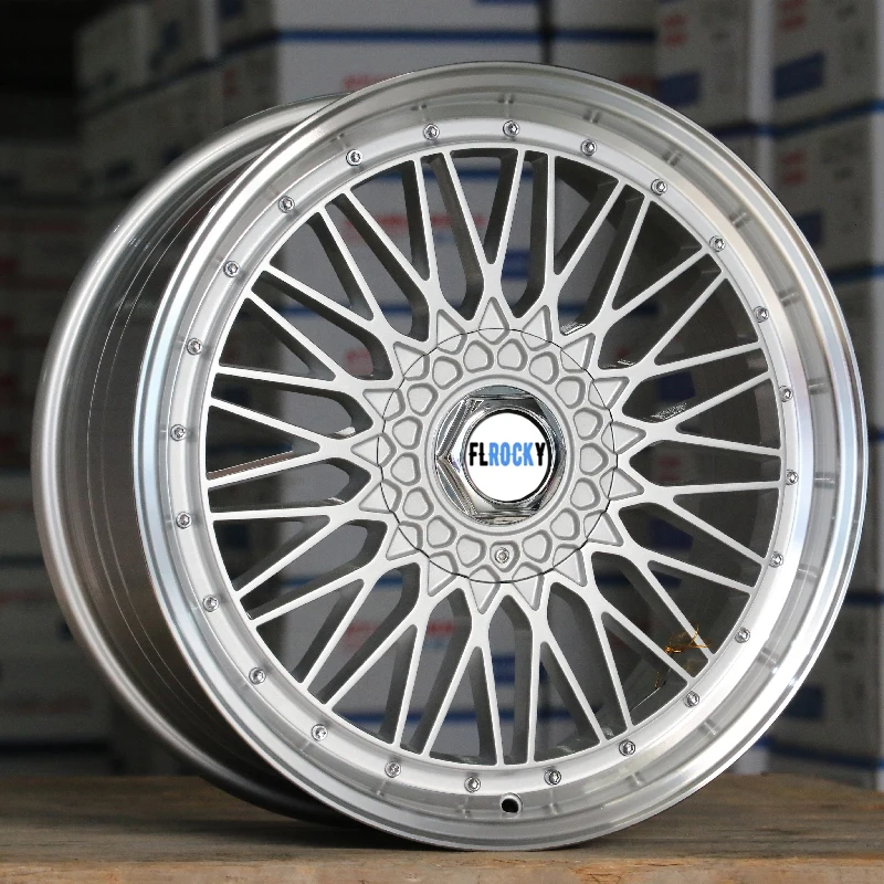 Best Selling 15 16 17 18 19 Inch Pcd 4/5X114.3 4/5x100  Silver Casting Alloy Wheels Car Rims With Et30-45