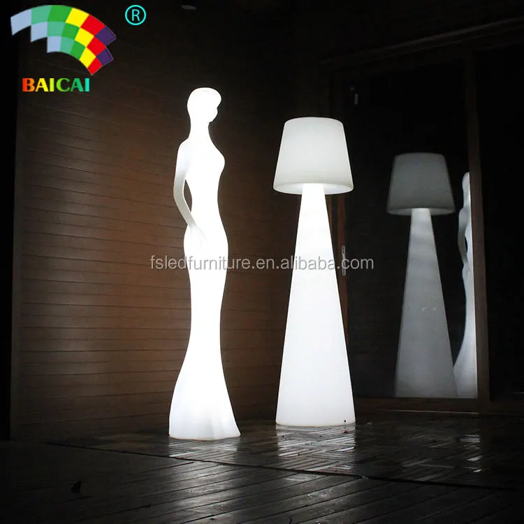Modern 16 Colors Outdoor Waterproof Color Changing Standing High Big Led Floor Lamp