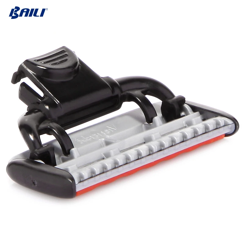 BAILI stainless steel shaver razor refill 5 blades cartridges shaving custom logo razor the razor for men