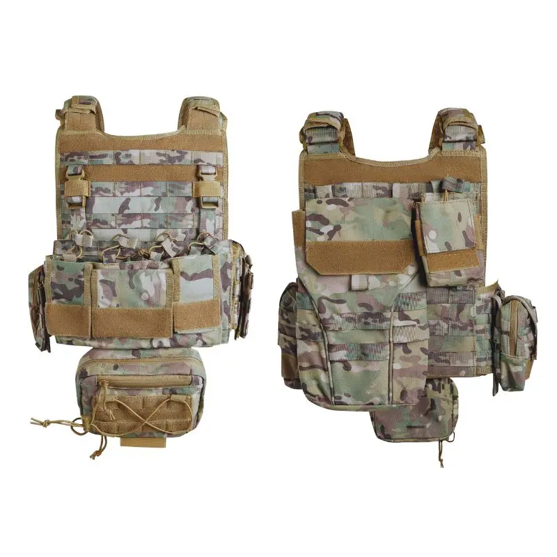 Yuda Personal Safety Protection Cp Camouflage Double Safe Plate Carrier Green Tactical Vest