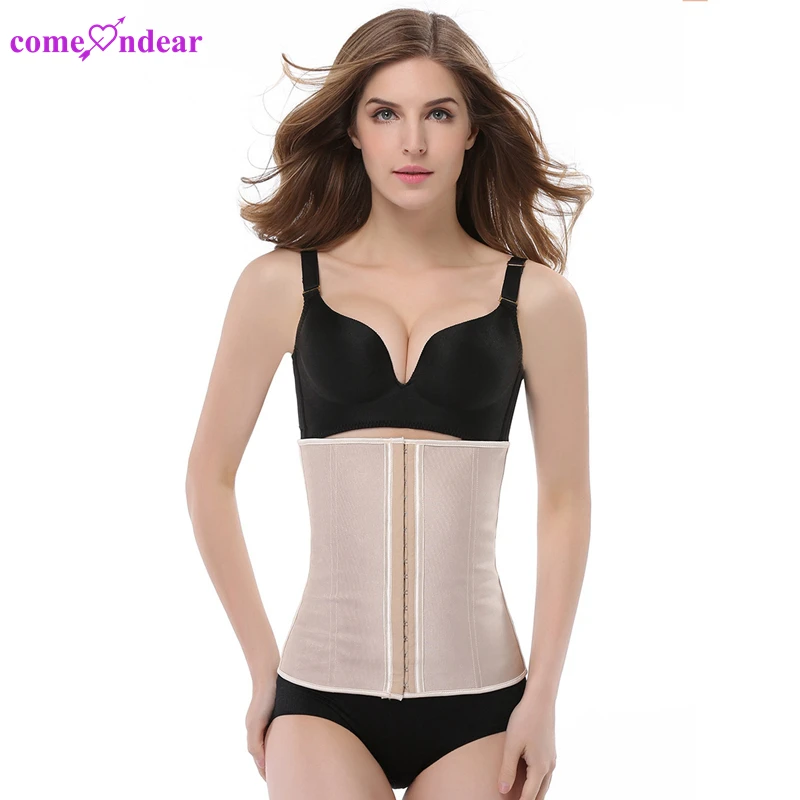 Wholesale Plus Size Solid Waist Trainer 4 Steel Bones Hook and Eye Latex Plus Size Shapers Fitness Shapewear For Adult Women
