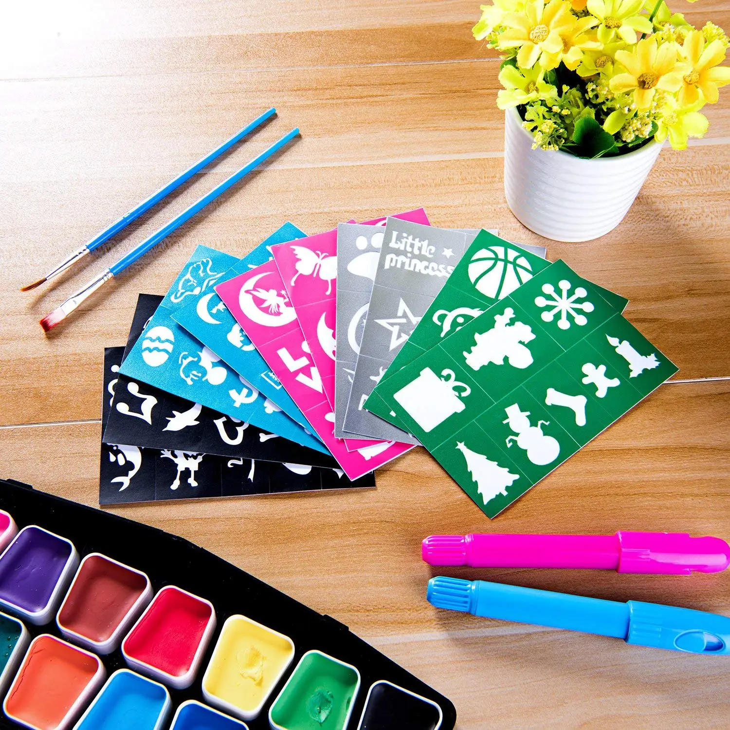 Reusable PLASTIC Stencils No Art Skills Required tatoo temporary stencils