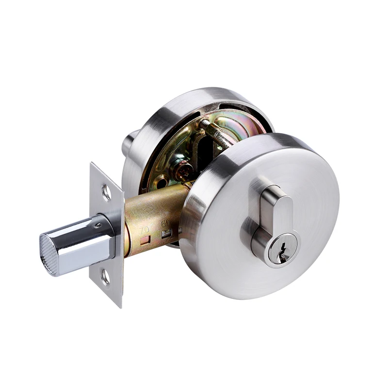 Zinc alloy China supplier round door lock for gate security entrance door lock sets with turn button