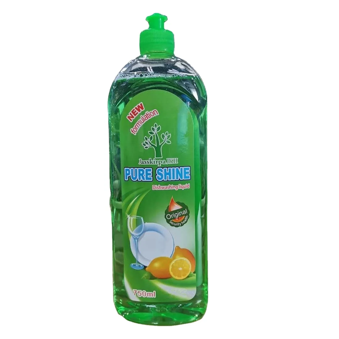 750ml/23oz lemon scent no residue liquid dishwashing detergent with unique bottle