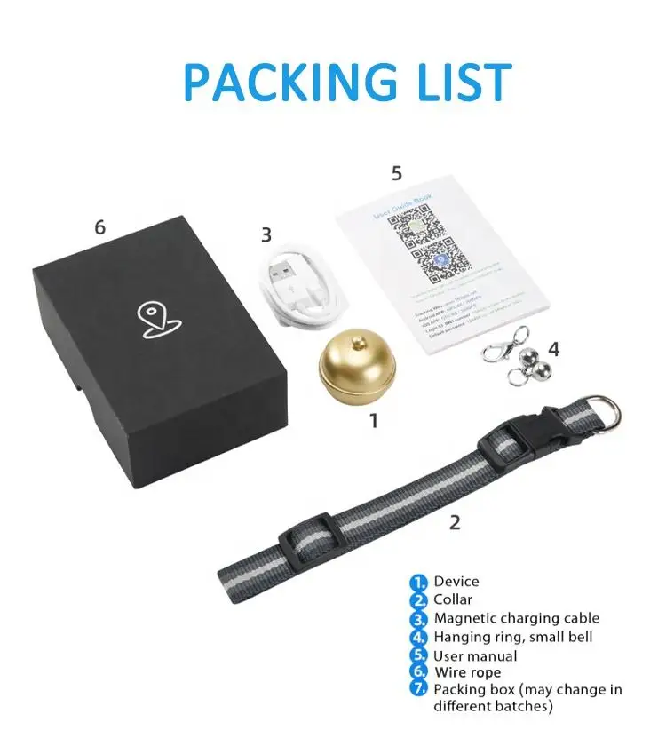 Microchip with collar Cat Dog Mini pet gps locator Animal tracker gps