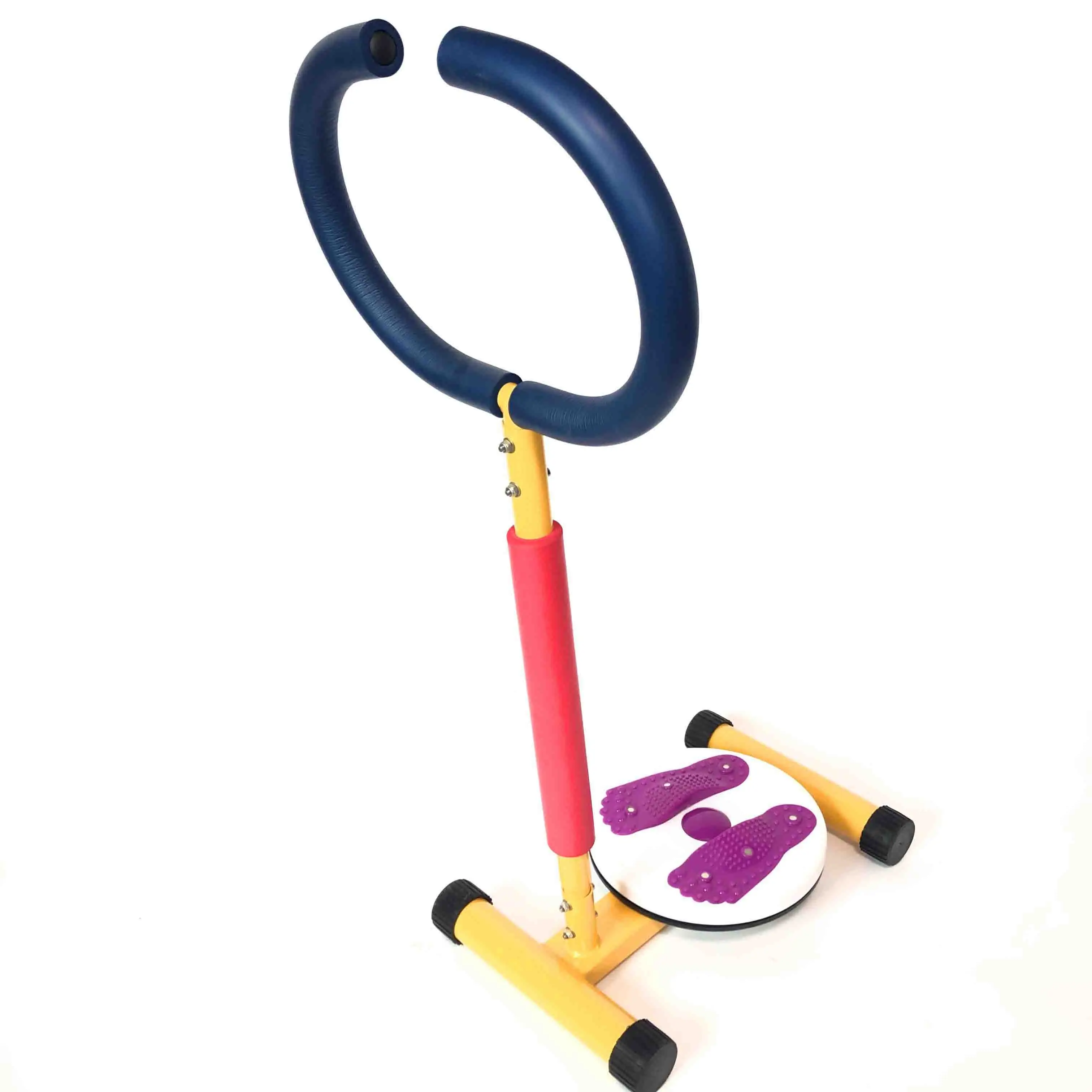 Children Body Training Footprint Massage Indoor Kids Waist Twister Gym Fitness Equipment With Soft Handle