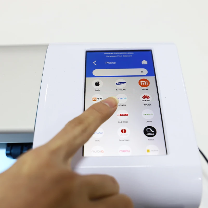 Laptop Protector Hydrogel Film TPU Sheet Cutting Machine With Touch Screen Intelligent Screen Protector Cutter