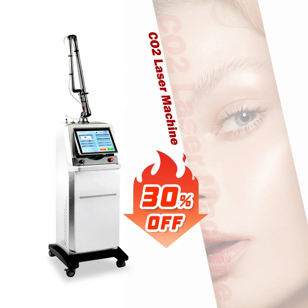 Dermatology CO2 Fractional Laser Beauty Machine For Stretch Mark Removal Nevus Wart Therapy Blood Vessels Treatment