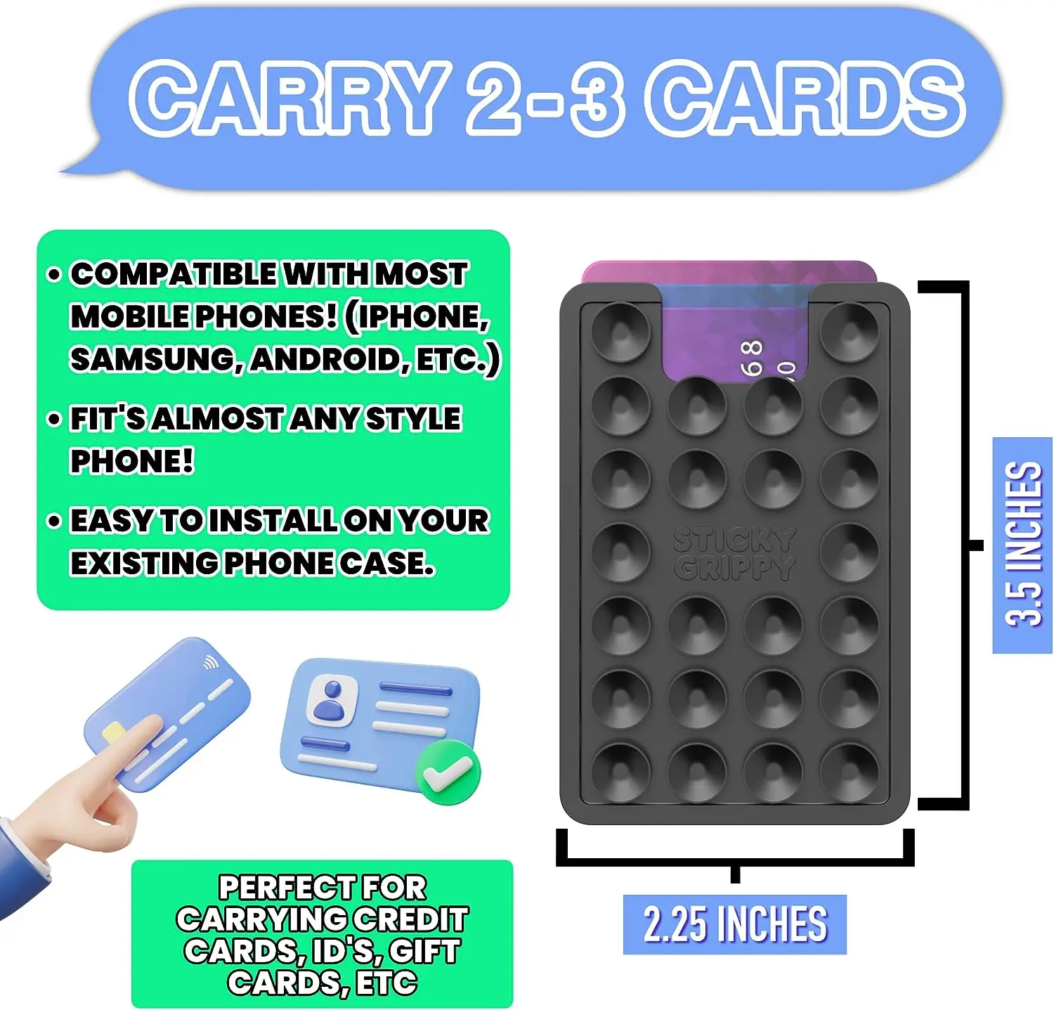 Rubber Square Suction Pad Round Suction Pad Silicone Suction Cup Backed   Adhesive Silicone Sucker for Mobile Phone Fixture