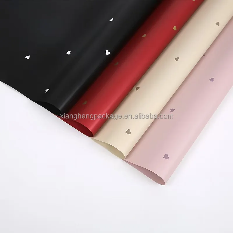 Xiangheng Factory Wholesale Small Love Heart Flower Bouquet Wrapping Paper Hot Love Eternal Love Ouya Paper Korean Paper