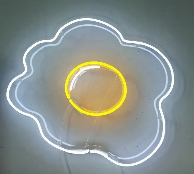 Drop shipping china suppliers free design shop decoration custom glass neon sign neon light metal grid pizza neon sign