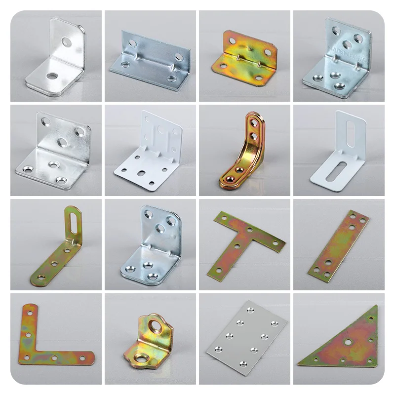 Hot selling high quality galvanized L-shaped metal iron angle of various sizes Corner Brackets