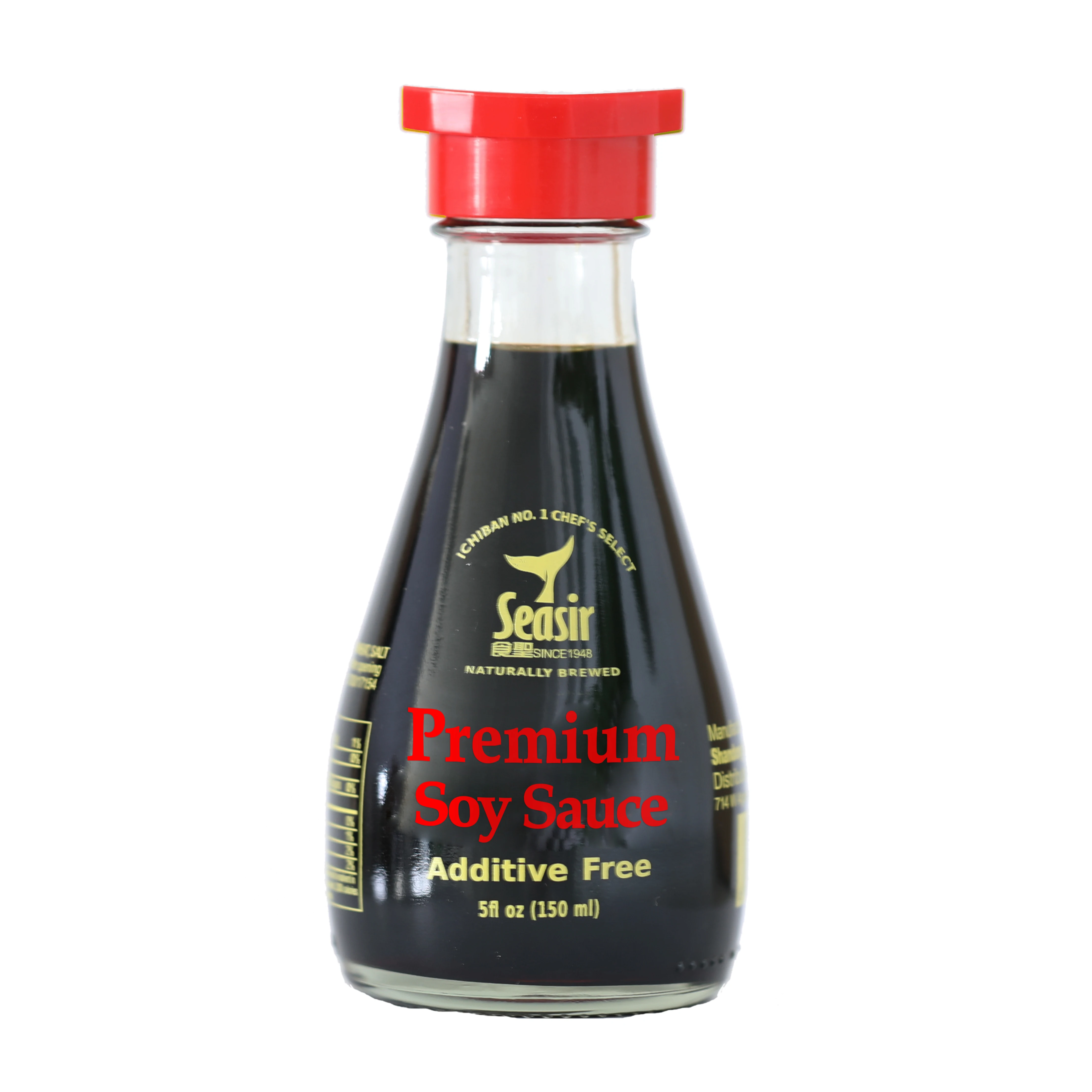 Factory Price OEM Naturally Brewed 150ml Table Glass Bottle NON-GMO Japanese Less Salt Soy Sauce